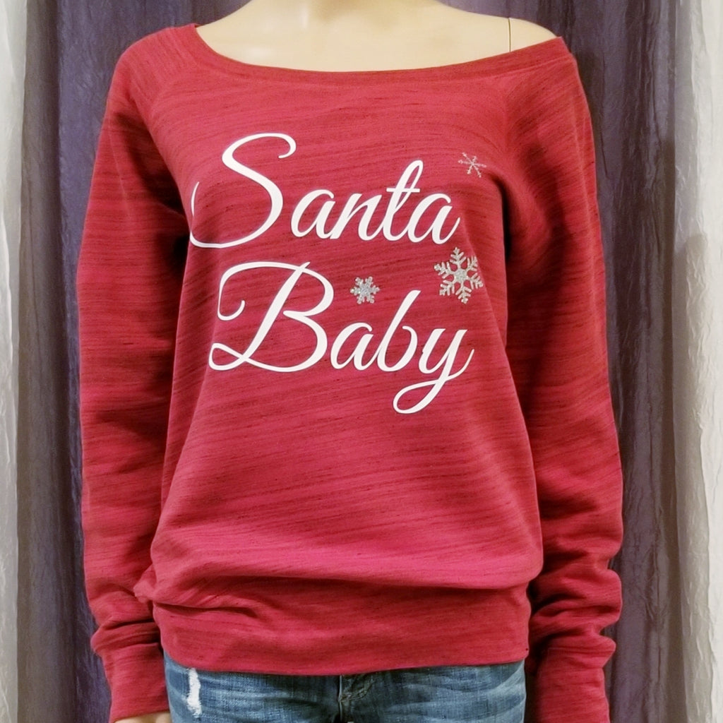 Santa Baby Sweatshirt - Hot Pink