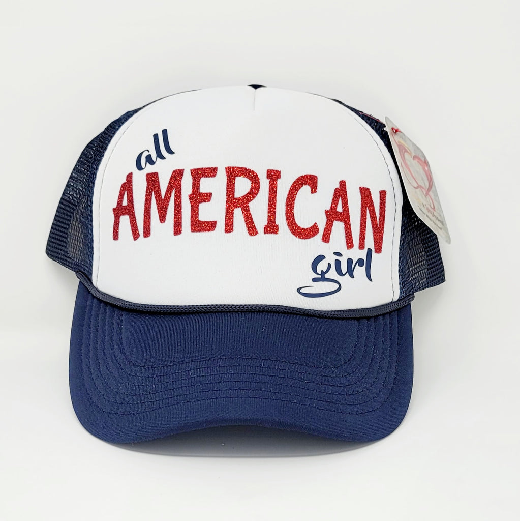 All American Girl Trucker Hat – Sweet or Spicy Apparel